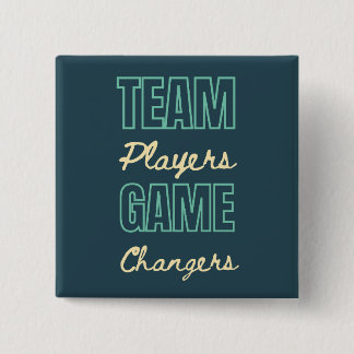 Bóton Quadrado 5.08cm Escritório de Funcionarios Corporativo de Trabalho