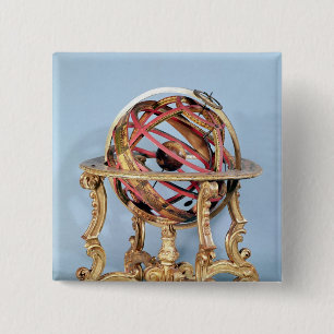 Bóton Quadrado 5.08cm Esfera Armillary