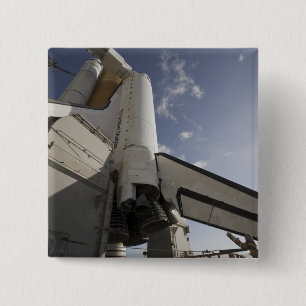 Bóton Quadrado 5.08cm Esforço do vaivém espacial na plataforma de