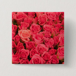 Bóton Quadrado 5.08cm ESLOVÊNIA, Ljubljana: Mercado público de Liublia