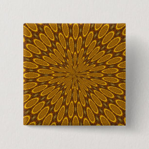 Bóton Quadrado 5.08cm Espaço Dourado