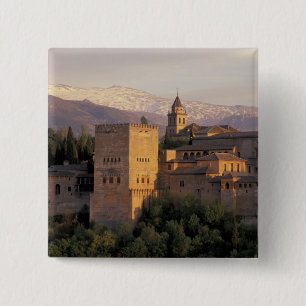 Bóton Quadrado 5.08cm Espanha, Granada, Andaluzia O Alhambra,