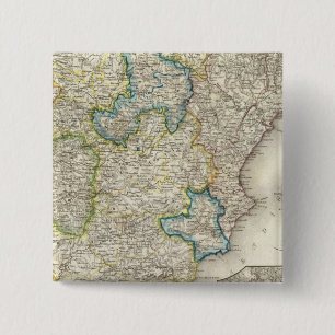 Bóton Quadrado 5.08cm Espanha, Portugal 5