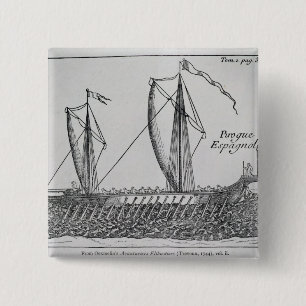 Bóton Quadrado 5.08cm Espanhol Ship