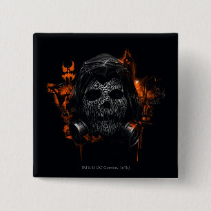 Bóton Quadrado 5.08cm Espantalho - Bem-Vindo À Cidade De Gotham