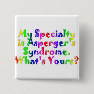 Bóton Quadrado 5.08cm Especialidade de Asperger