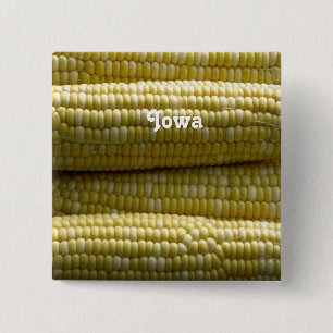 Bóton Quadrado 5.08cm Espiga de milho de Iowa