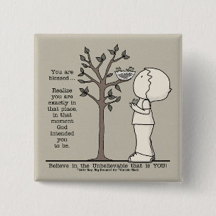 Bóton Quadrado 5.08cm Esse lugar