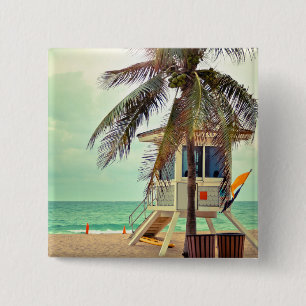 Bóton Quadrado 5.08cm Estação Florida do Lifeguard