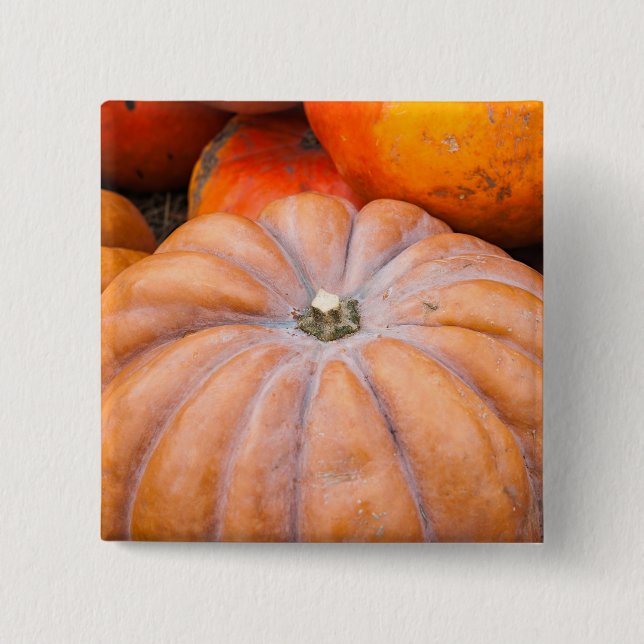 Bóton Quadrado 5.08cm Estação Pumpkin (Frente)