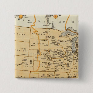 Bóton Quadrado 5.08cm Estações De Radiodifusão Dos Estados Unidos