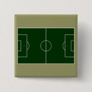Bóton Quadrado 5.08cm estádio de futebol verde