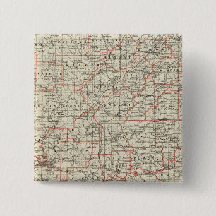 Bóton Quadrado 5.08cm Estado do Alabama