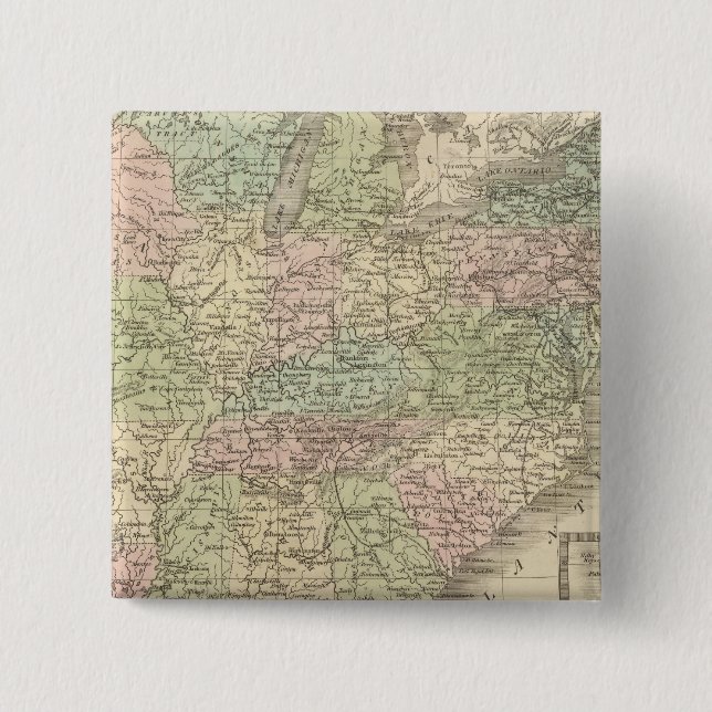 Bóton Quadrado 5.08cm Estados Unidos 18 (Frente)