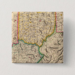 Bóton Quadrado 5.08cm Estados Unidos, América Set 50