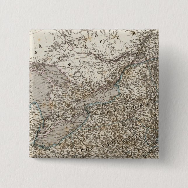 Bóton Quadrado 5.08cm Estados Unidos da América Nordeste (Frente)