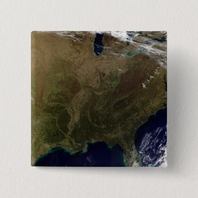 Bóton Quadrado 5.08cm Estados Unidos orientais 3 (Frente)