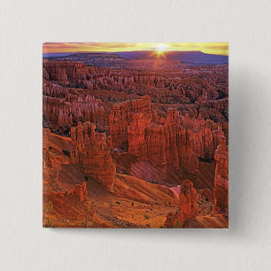 Bóton Quadrado 5.08cm Estados Unidos, Utah, Parque Nacional Bryce Canyon