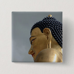 Bóton Quadrado 5.08cm estátua Buddha Dordenma