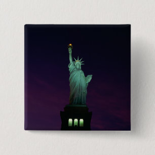 Bóton Quadrado 5.08cm Estátua da Liberdade, Nova York, EUA 7