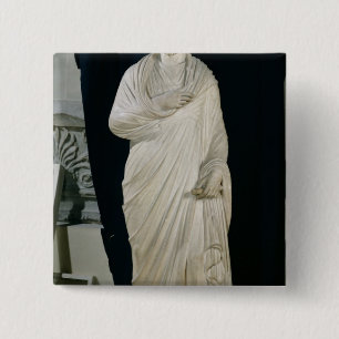 Bóton Quadrado 5.08cm Estátua de juliano a apostata