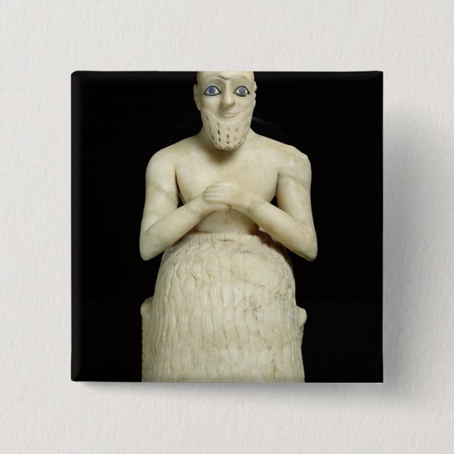 Bóton Quadrado 5.08cm Estátua do oficial Ebih-IL (Frente)