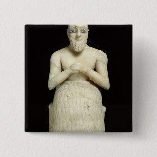 Bóton Quadrado 5.08cm Estátua do oficial Ebih-IL