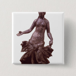 Bóton Quadrado 5.08cm Estatueta de Venus, tarde ø ou ANÚNCIO do sécul