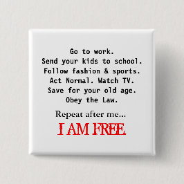 BÓTON QUADRADO 5.08CM ESTOU LIVRE