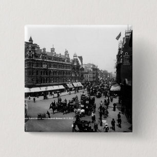 Bóton Quadrado 5.08cm Estrada da corte de Tottenham da rua de Oxford,