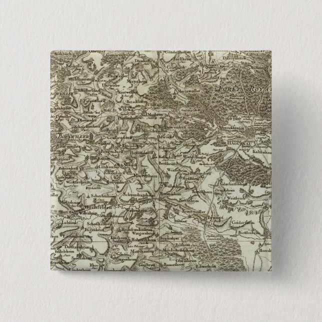 Bóton Quadrado 5.08cm Estrasburgo (Frente)