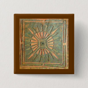 BÓTON QUADRADO 5.08CM ESTRELA DE MANHÃ