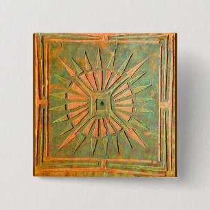 BÓTON QUADRADO 5.08CM ESTRELA DE MANHÃ