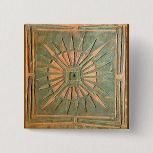 BÓTON QUADRADO 5.08CM ESTRELA DE MANHÃ