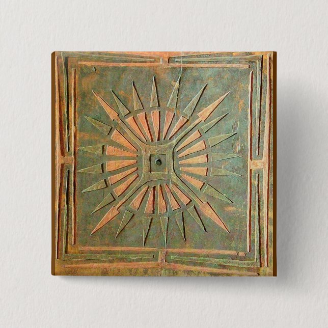 BÓTON QUADRADO 5.08CM ESTRELA DE MANHÃ (Frente)