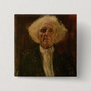Bóton Quadrado 5.08cm Estudo da cabeça de um homem cego (óleo em canva