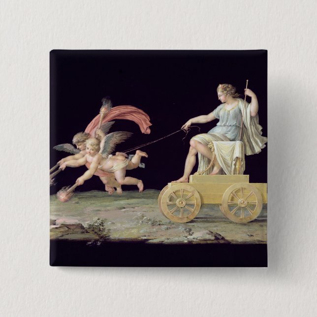 Bóton Quadrado 5.08cm Eternidade (óleo no painel) (Frente)