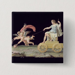 Bóton Quadrado 5.08cm Eternidade (óleo no painel)