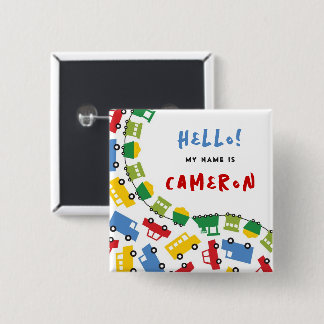 Bóton Quadrado 5.08cm Etiqueta de Nome para Botão de Festa de Aniversári