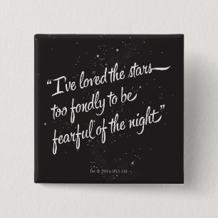 Bóton Quadrado 5.08cm Eu amei as estrelas