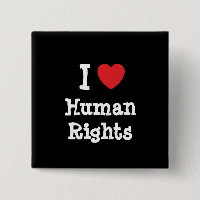 Eu amo o coração dos Direitos Humanos personalizad