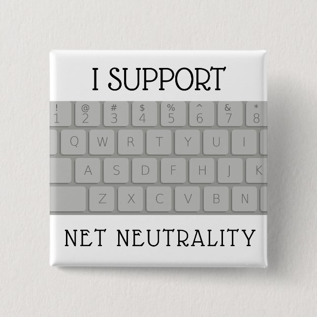 BÓTON QUADRADO 5.08CM EU APOIO O BOTÃO LÍQUIDO DA NEUTRALIDADE (Frente)