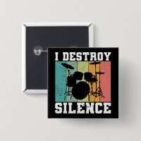 Eu Destruo Silêncio Vintage Drummer Retro