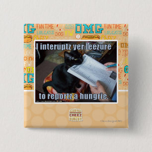 Bóton Quadrado 5.08cm Eu interrompo YER Leezure