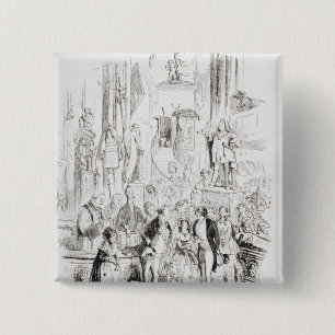 Bóton Quadrado 5.08cm Eu sou casado