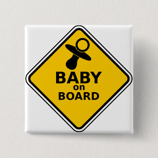 Bóton Quadrado 5.08cm Eu sou crachá grávido do botão da colisão do bebê