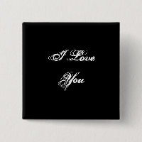  Eu Te Amo. Em uma fonte de script.Preto & Branco.