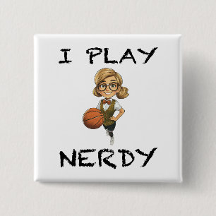 Bóton Quadrado 5.08cm Eu Toco Nerdy