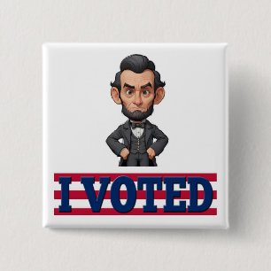 Bóton Quadrado 5.08cm Eu Votei a Cartura