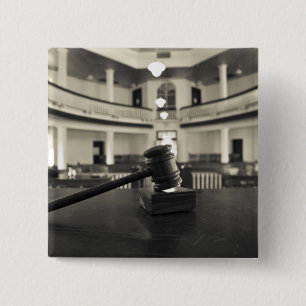 Bóton Quadrado 5.08cm EUA, Alabama, Monroeville. Casa dos escritores